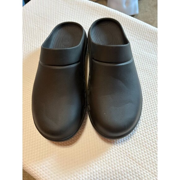 OOFOS OOcloog Black Recovery Comfort Clogs Slip On Unisex Sz.M8/W10 Lounging - Picture 1 of 6